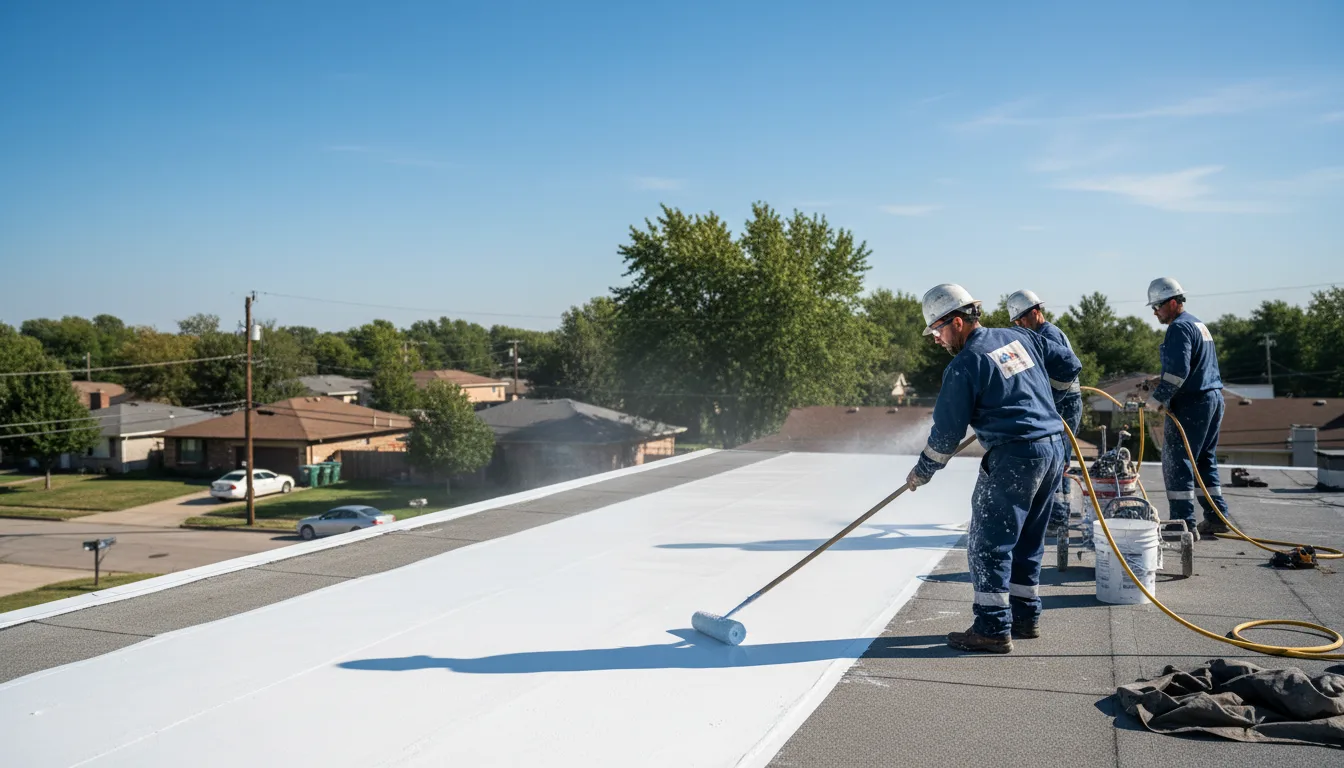 Commercial roof coating in Silver Springs, NY near me
